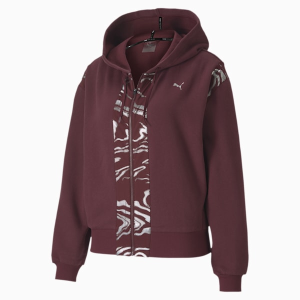 Metallic Full Zip Women s Training Hoodie PUMA