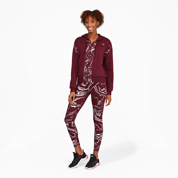 Metallic Women s Full Zip Training Hoodie PUMA