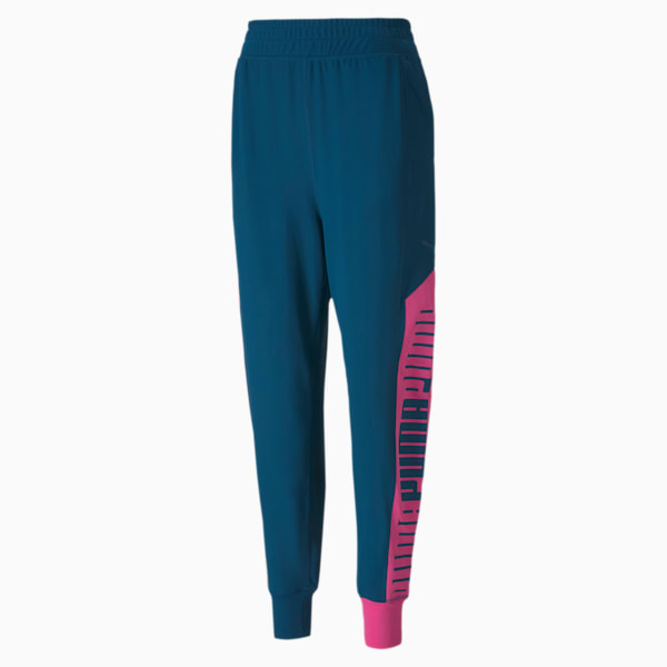 Train Stretch Knit Women's Track Pants, Digi-blue, extralarge