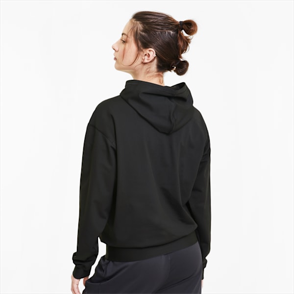 Train Stretch Knit Women's Hoodie, Puma Black, extralarge