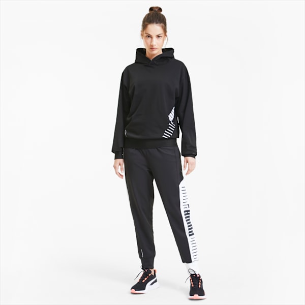 Train Stretch Knit Women's Hoodie, Puma Black, extralarge