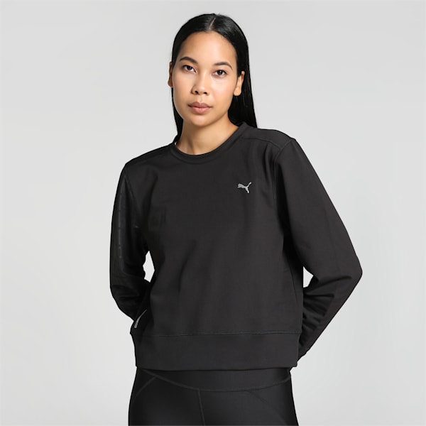 Stretch Knit dryCELL Women’s Training Sweatshirt, Puma Black, extralarge-IND