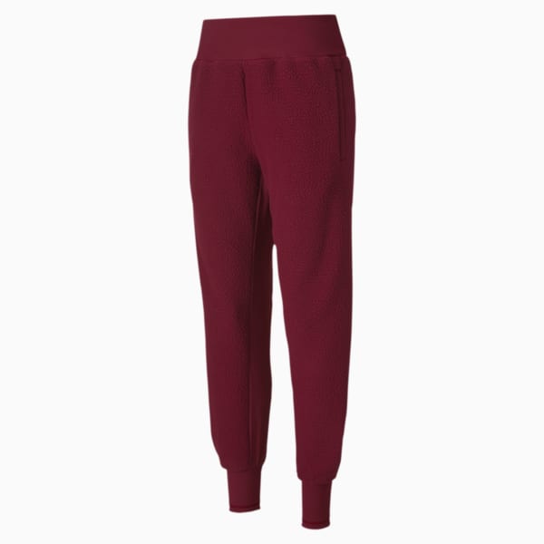 Studio Sherpa Women's Knit Pants, Burgundy, extralarge