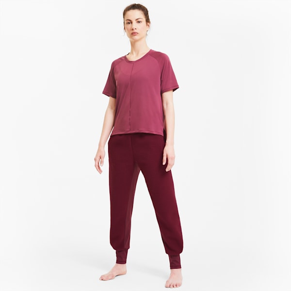 Studio Sherpa Women's Knit Pants, Burgundy, extralarge