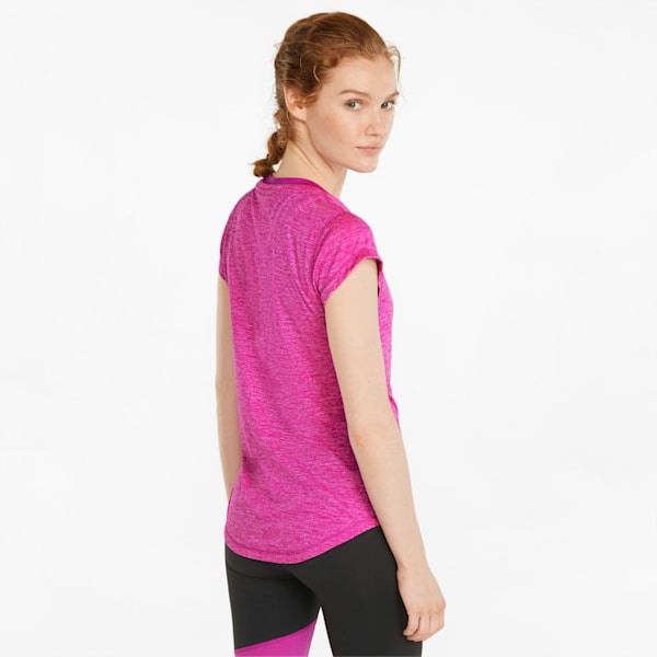 Train Favourite Heather Cat Women's Training T-Shirt, Deep Orchid Heather-PUMA AOP Cat, extralarge-IND