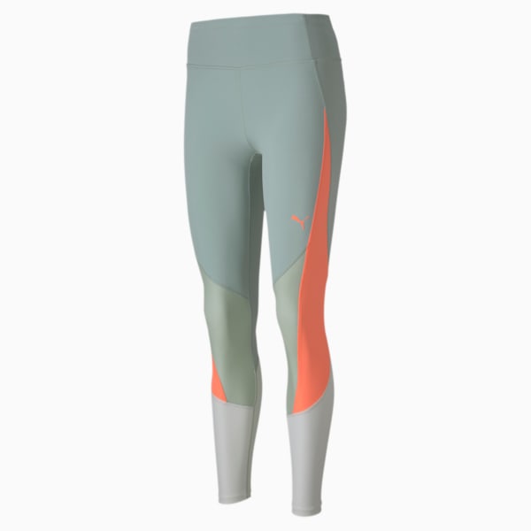 Train Pearl Women's Leggings, Aqua Gray, extralarge