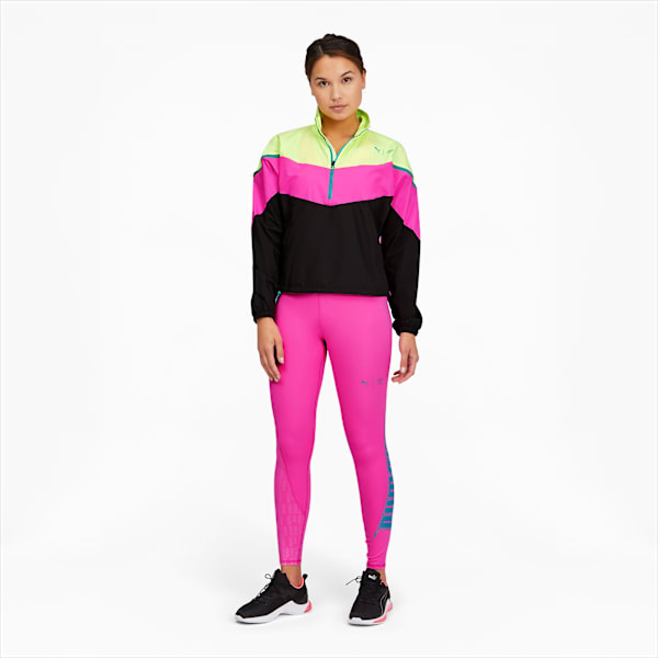 PUMA x FIRST MILE Xtreme Women's Training Jacket, Fizzy Yellow-Luminous Pink-Puma Black, extralarge