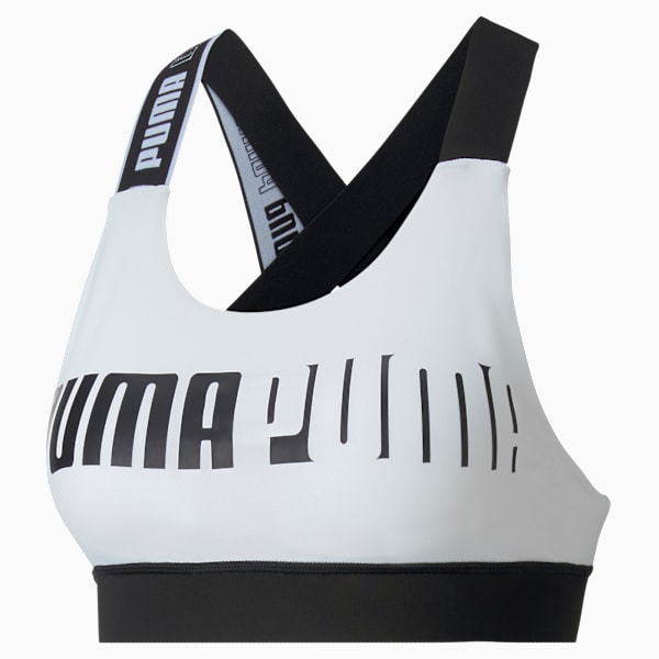 Puma Mid Impact Puma Fit Bra Puma Black-Metal – Miniml