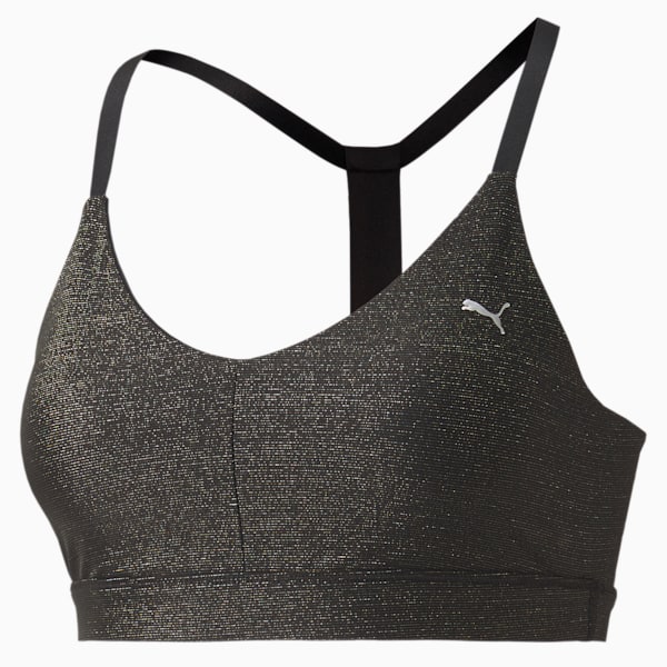 Low Impact Strappy Women's Training Sports Bra, Puma Black, extralarge-IND
