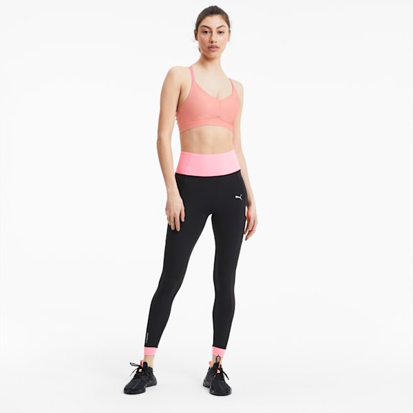 Low Impact Strappy Women's Training Sports Bra, Luminous Peach, extralarge-IND
