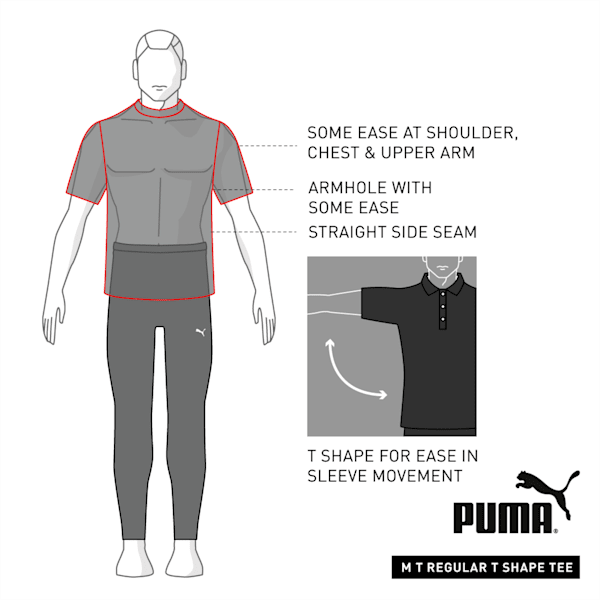 Cross the Line Long Sleeve Men's Performance T-Shirt, Puma Black-Puma White, extralarge-IND
