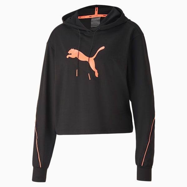 Train Pearl Women's Hoodie, Puma Black, extralarge