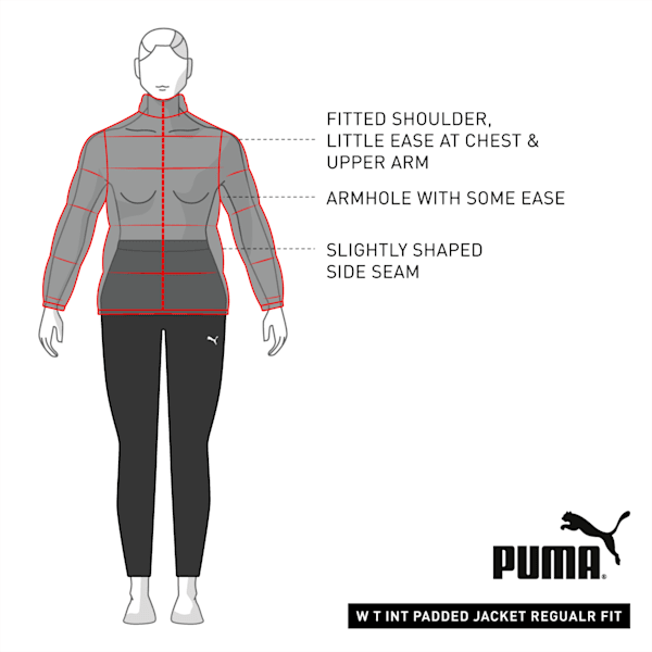 Favourite windCELL Regular Fit Women's Puffer Running Performance Jacket, Puma Black