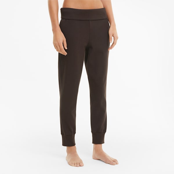 Exhale Ribbed Knit Women's Training Joggers, After Dark
