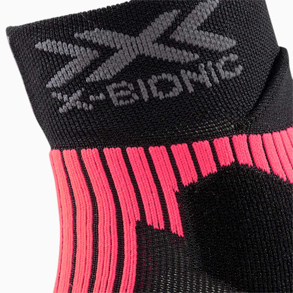 PUMA by X-BIONIC® Run Performance Socks, Puma Black-Pink Alert-Charcoal Gray, extralarge