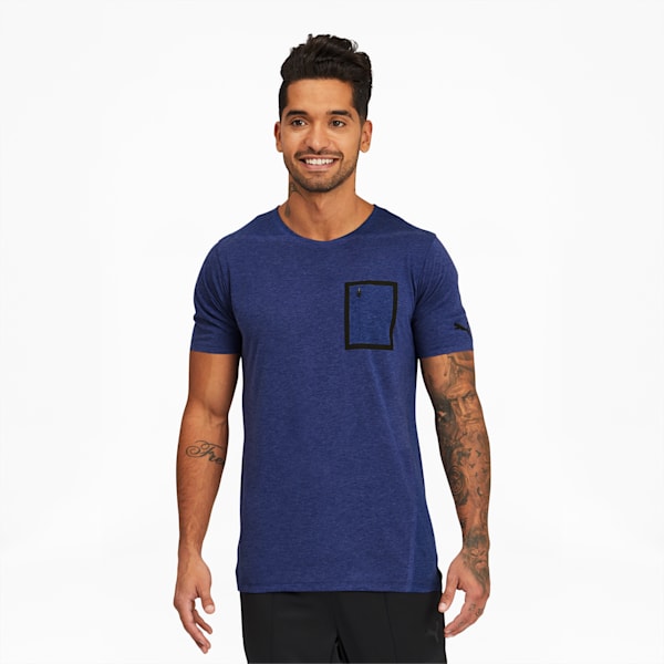 Session Tech Bonded Men's Training Tee, Elektro Blue, extralarge