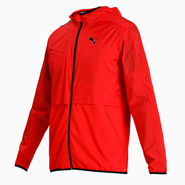 Ultra Woven Men's Training Jacket, Poppy Red-Puma Black, extralarge-IND