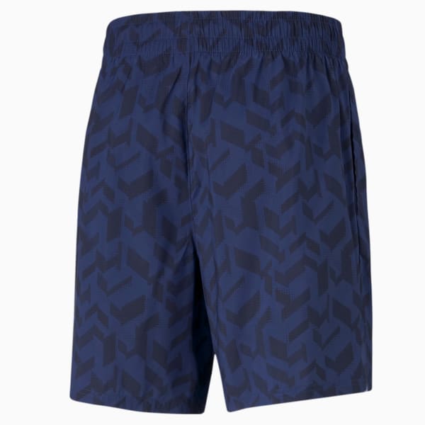 AOP Men's Woven Training Shorts, Elektro Blue-AOP Q1, extralarge