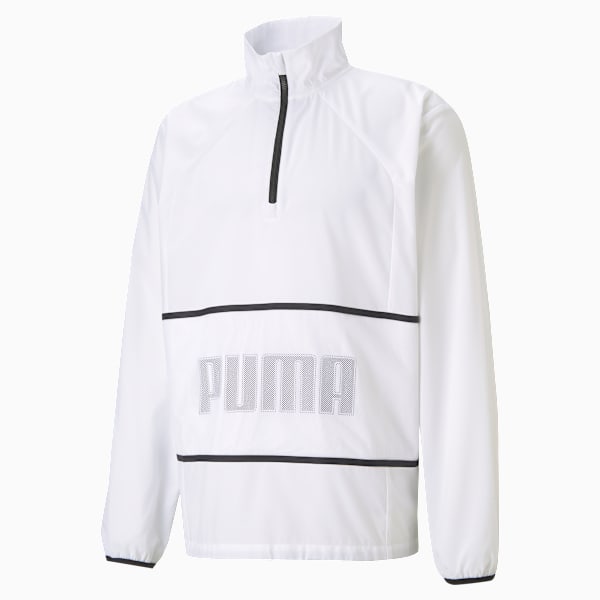 Graphic Men's Half Zip Training Jacket, Puma White, extralarge