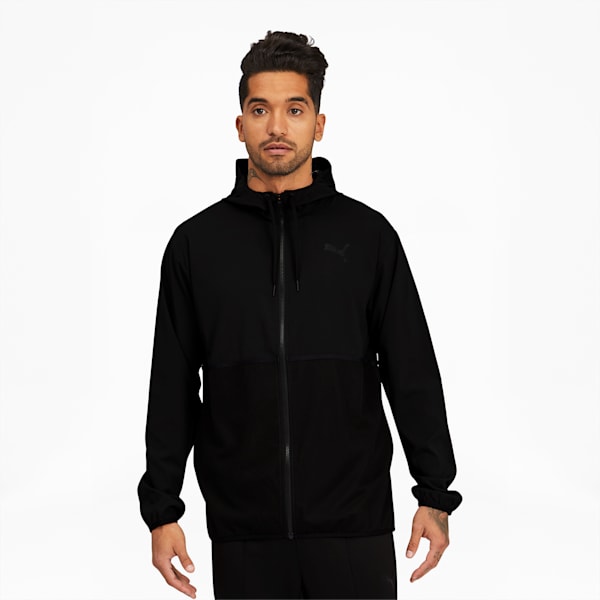 Vent Men's Hooded Training Jacket, Puma Black, extralarge