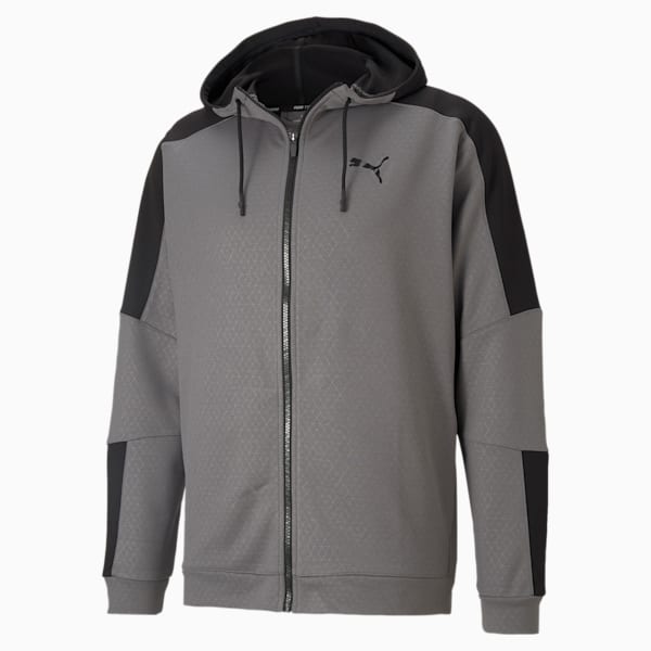 Activate Men's Full Zip Training Jacket, CASTLEROCK-Puma Black, extralarge