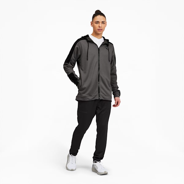 Activate Men's Full Zip Training Jacket, CASTLEROCK-Puma Black, extralarge