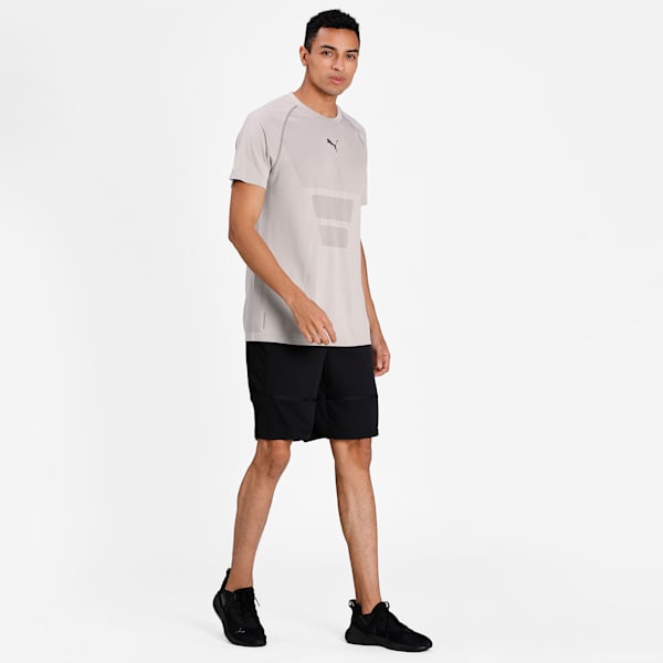 TRAIN Favourite evoKNIT SSl Men's Slim T-Shirt, Medium Gray Heather, extralarge-IND