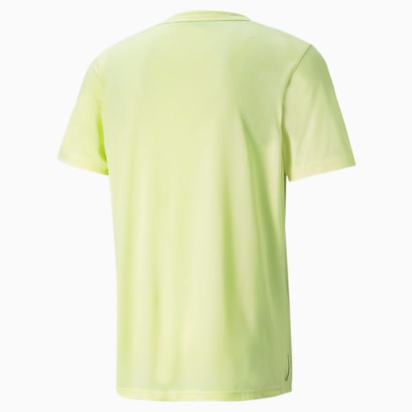 Favourite Heather Cat Short Sleeve Men's Training  T-shirt, SOFT FLUO YELLOW Heather, extralarge-IND