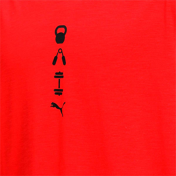 Performance Graphic Men's Training  Relaxed T-Shirt, Poppy Red, extralarge-IND