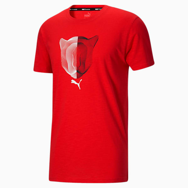 Performance Men's Graphic Tee, Poppy Red, extralarge