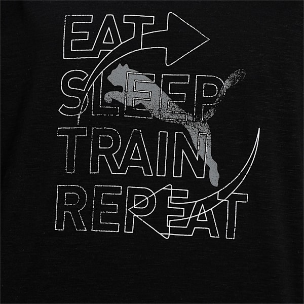 Performance Slogan Men's Training  Relaxed T-Shirt, Puma Black, extralarge-IND