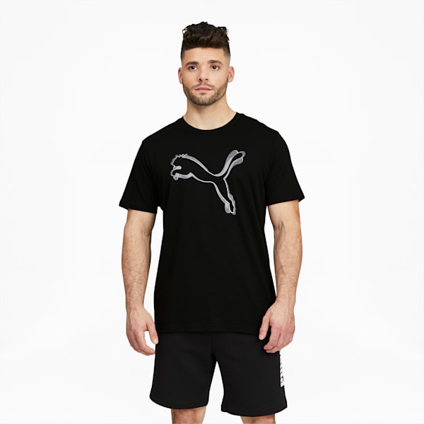 Performance Men's Branded Training Tee, Puma Black, extralarge