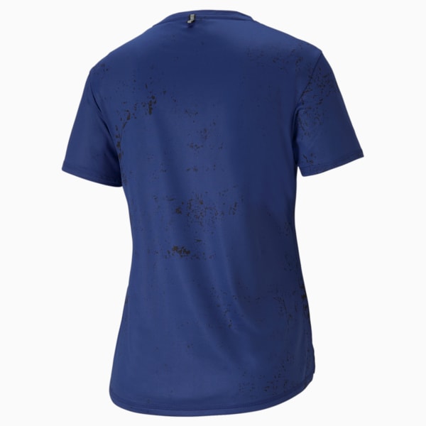 Graphic Women's Running T-Shirt, Elektro Blue, extralarge-IND
