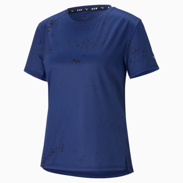 Graphic Women's Running T-Shirt, Elektro Blue, extralarge-IND