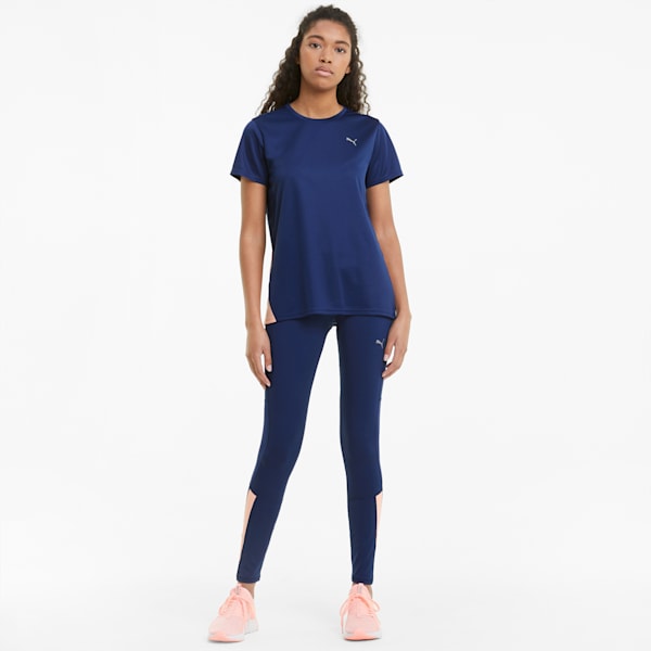 Favorite Women's Running Tee, Elektro Blue-Elektro Peach, extralarge