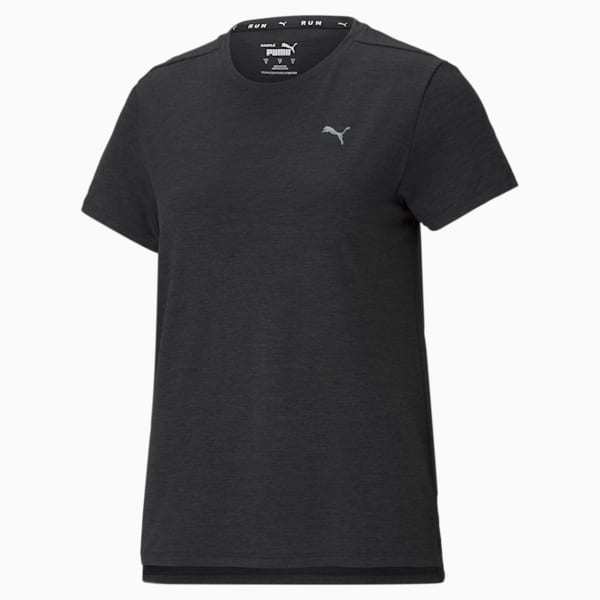 Favourite Heather Women's Running  T-shirt, Puma Black Heather, extralarge-AUS