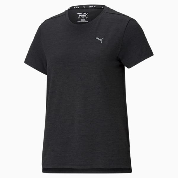 Favourite Heather Women's Running  T-shirt, Puma Black Heather, extralarge-IND