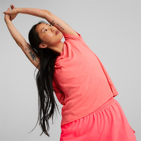 Favourite Heather Women's Running  T-shirt, Sunset Glow, extralarge-IND