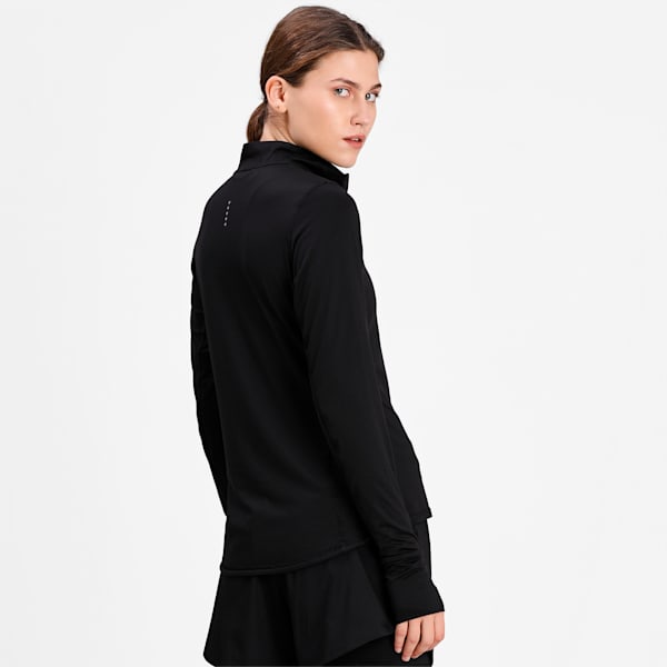 Favourite Quarter-Zip Women's Running Pullover, Puma Black, extralarge-IND