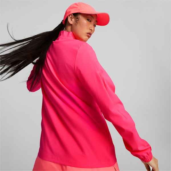 Favourite Woven Women's Running Jacket, Sunset Glow