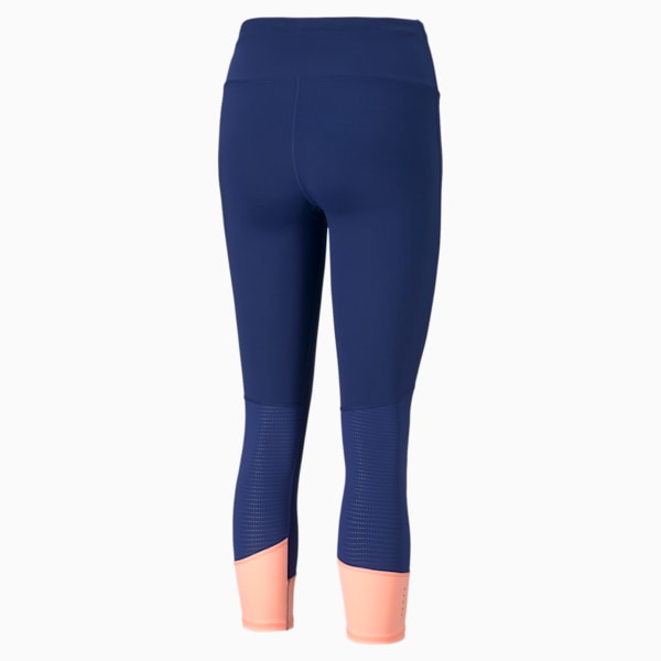 RUN Favourite Women's 3/4 Running Slim Tights, Elektro Blue, extralarge-IND