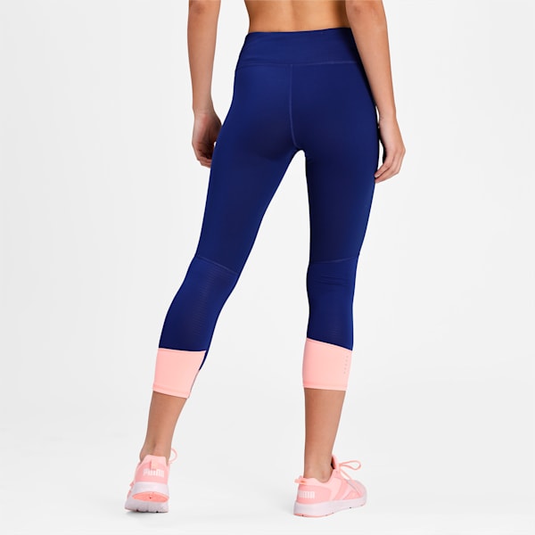 RUN Favourite Women's 3/4 Running Slim Tights, Elektro Blue, extralarge-IND