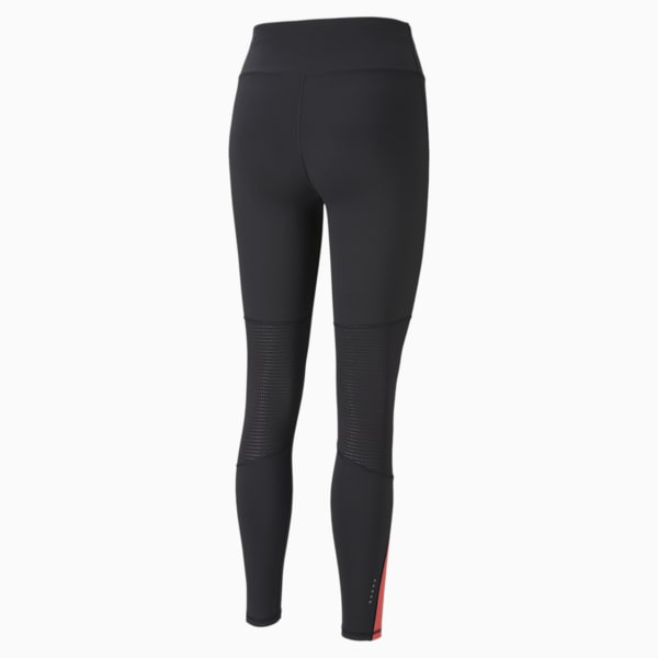 RUN Favourite Women's Running Tights, Puma Black-Sunblaze, extralarge-IND