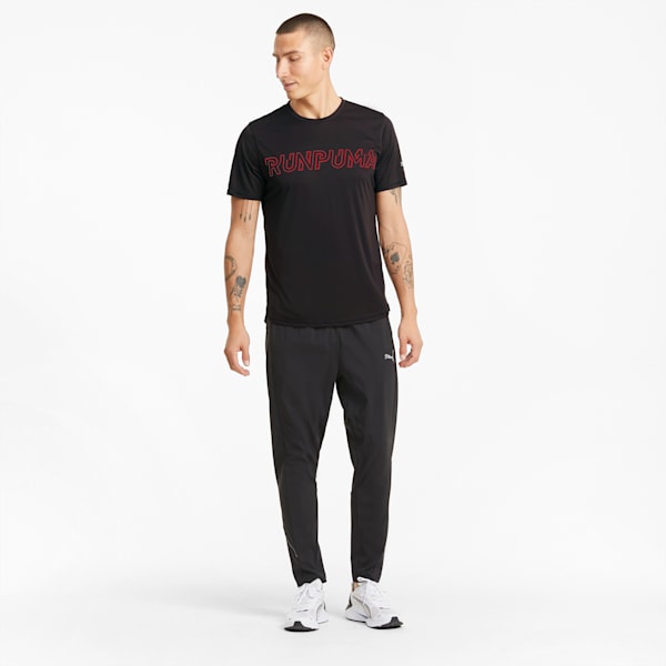 Logo Men's Running Tee, Puma Black, extralarge