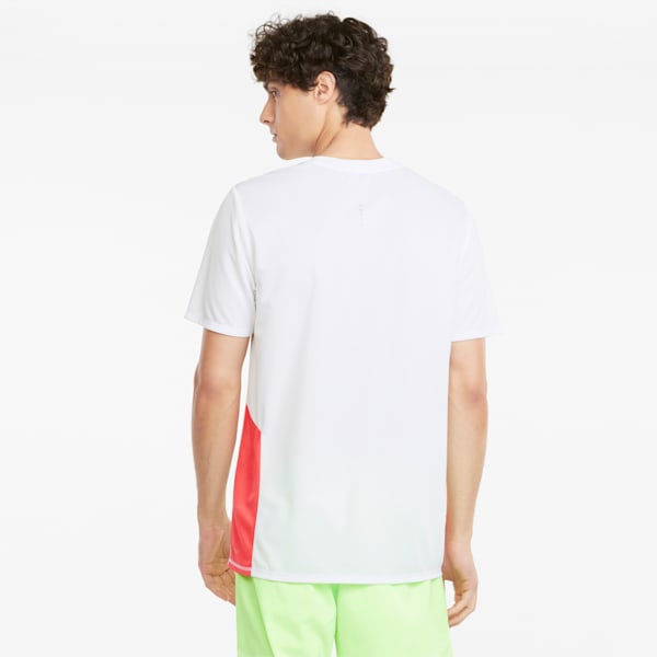 Favourite Short Sleeve Men's Running  T-shirt, Puma White-Sunblaze, extralarge-IND