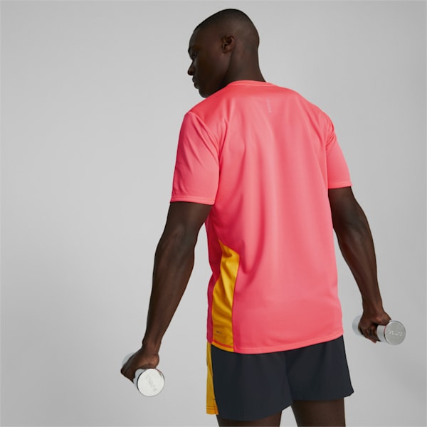 Favourite Short Sleeve Men's Running  T-shirt, Sunset Glow-Sun Stream, extralarge-AUS