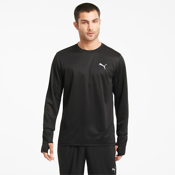 Favourite Long Sleeve Men's Running  T-shirt, Puma Black, extralarge-IND
