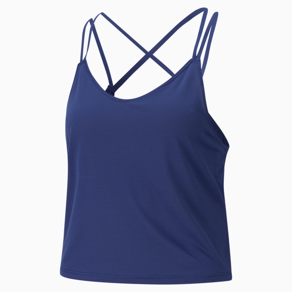 Studio Graphene Strappy Women's Training Tank Top, Elektro Blue, extralarge-IND
