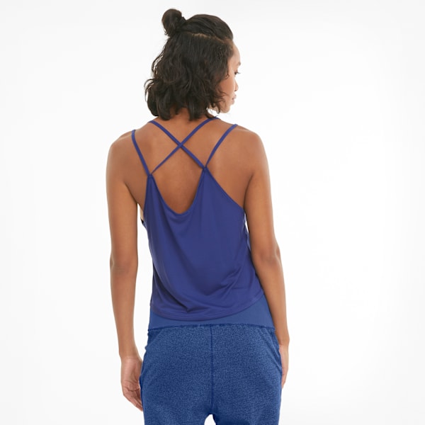 Studio Graphene Strappy Women's Training Tank Top, Elektro Blue, extralarge-IND
