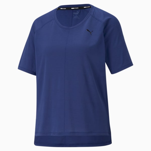 Studio Graphene Relaxed Fit Women's Training Relaxed T-shirt, Elektro Blue, extralarge-IND